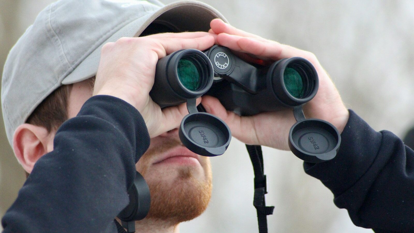 a man holding a camera