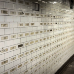 First person: Stickers on the wall